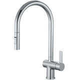Astini Mayhill Single Lever Pull Out Kitchen Sink Mixer Tap with Brushed Brass Finish Astini