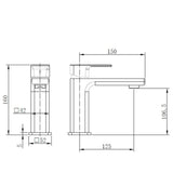 Astini Quadrado Chrome Square Eco Basin Mixer Tap & Waste Astini