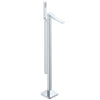 Astini Quadrado Chrome Square Freestanding Bath Tap & Shower Mixer Astini