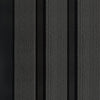 DCD Slat Wall Cladding Panel (233mm) – Charcoal 3D Timber-Effect