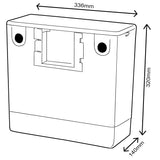 Wirquin Duo Compact Concealed Cistern - Bottom Entry Wirquin