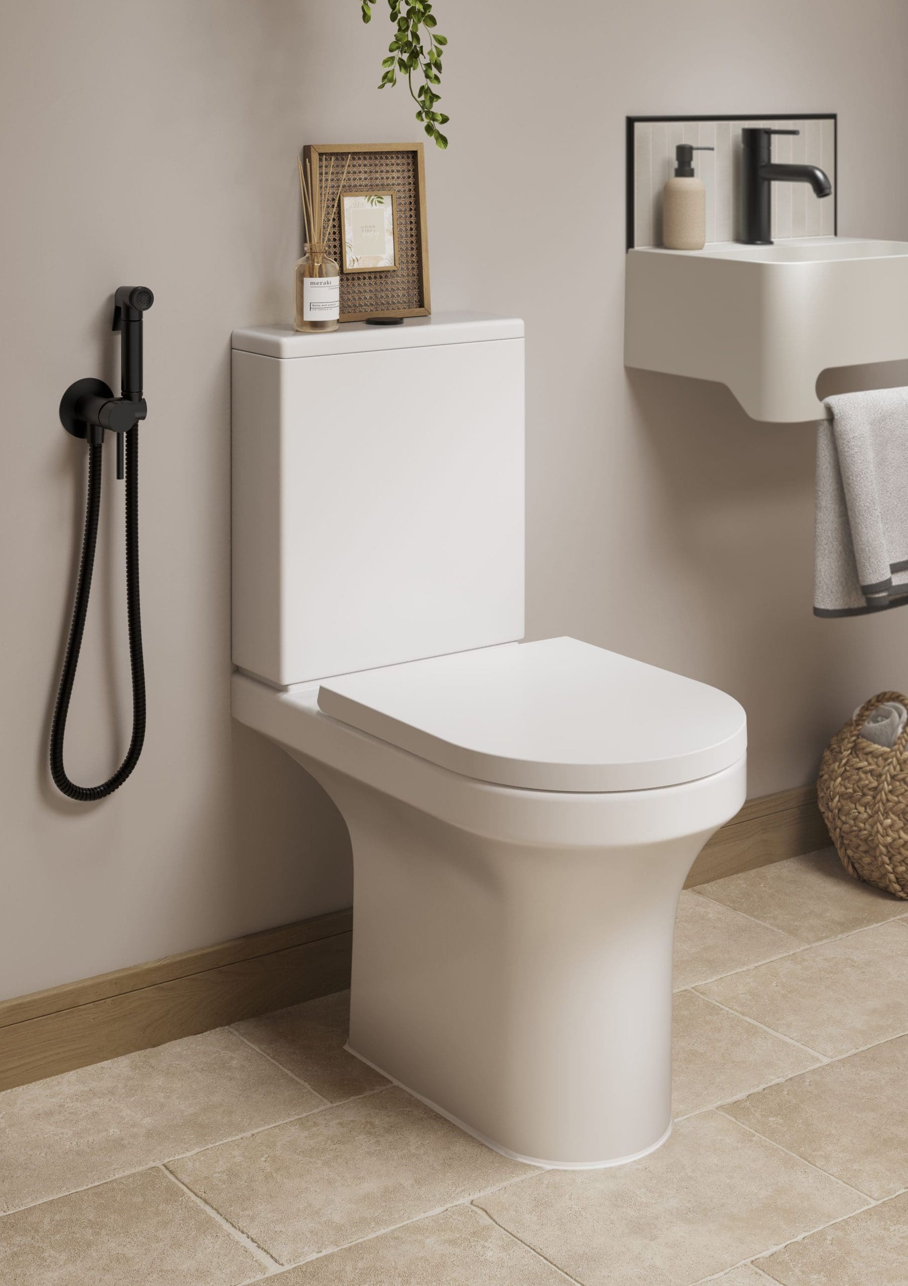 Aqua Elettra Rimless WC inc. Soft Close Seat Hartlepool Plumbing Supplies Ltd
