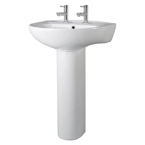 Fresssh Whitney 550mm 2th Basin & Pedestal Primaflow F&P