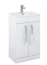 Frontline Aquatrend 600mm 2 Door Floor Standing Vanity Unit & Basin Frontline