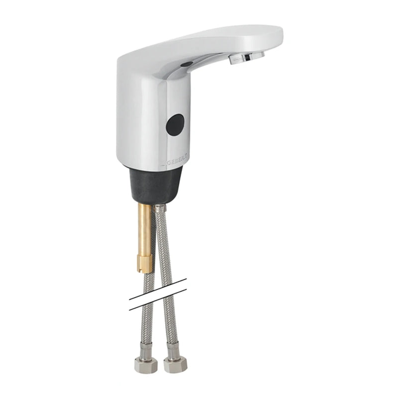 Geberit Washbasin tap type 185; battery operation: gloss chrome-plated Ideal Bathrooms