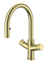 Koge 4 in 1 Swan Pull Out Spout Pack - Brushed Brass