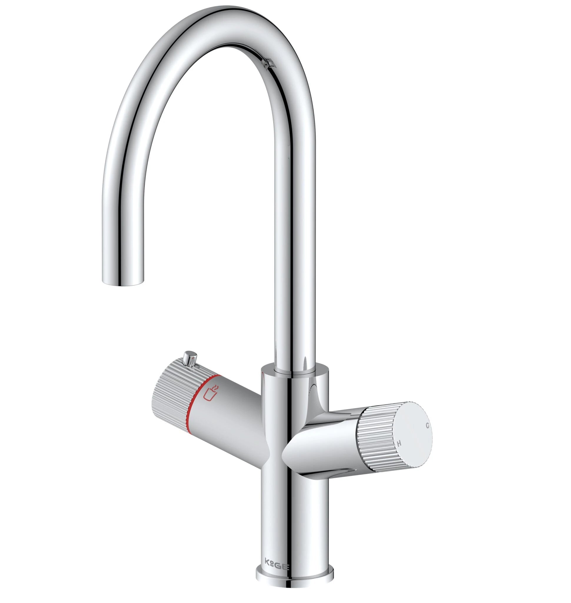 KOGE Hot Water Tap 4 in 1 SWAN PULL OUT SPOUT CHROME PACK KOGE