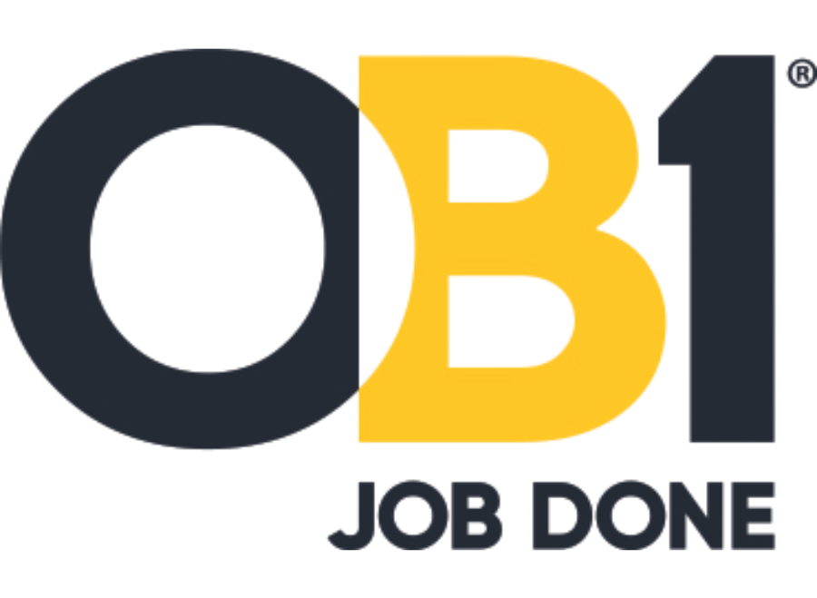 OB1 logo with 'Job Done' text on a white background