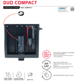 Wirquin Duo Compact Concealed Cistern - Bottom Entry Wirquin