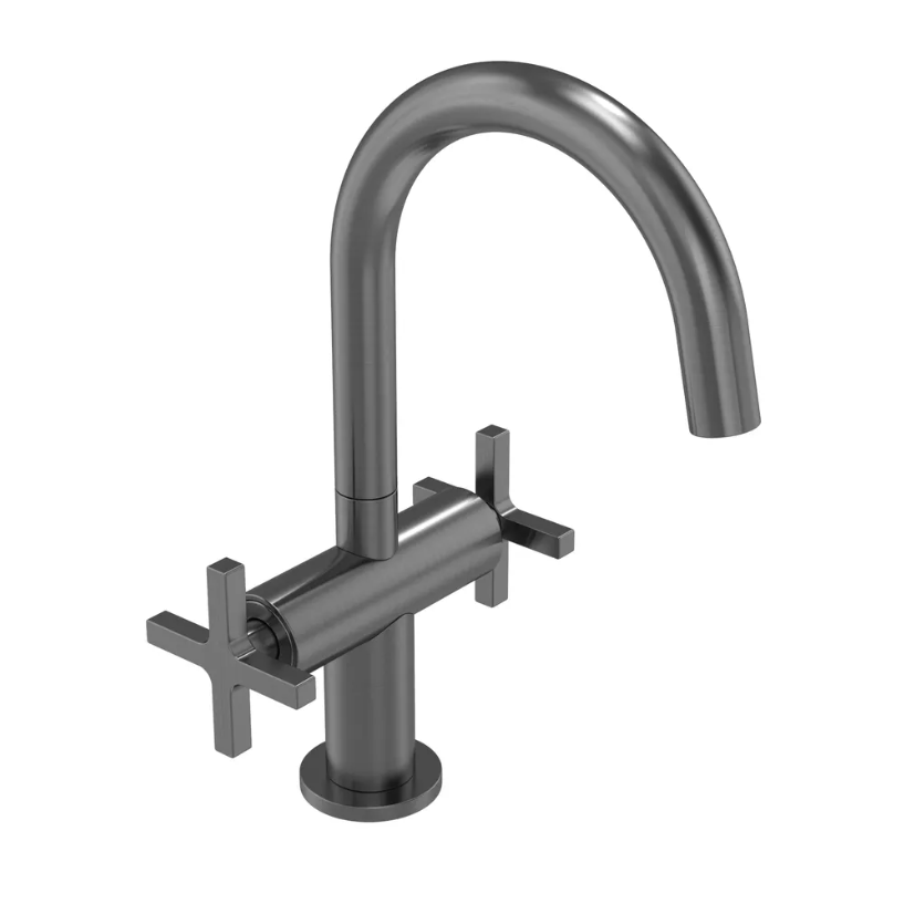 Tavistock Cohort Cross 2 Head Basin Mixer Inc Clicker Waste Tavistock