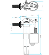 Viva Skylo Side Entry Fill Valve (½" UK) Brass Thread Viva