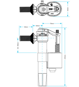 Viva Skylo Side Entry Fill Valve (½" UK) Plastic Thread Viva