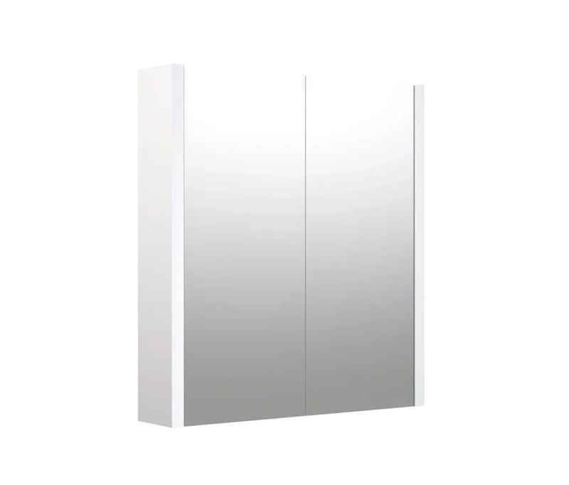 Swan Glebe 580mm x 650mm 2 Door Mirror Cabinet w/ Glass Shelves Swan