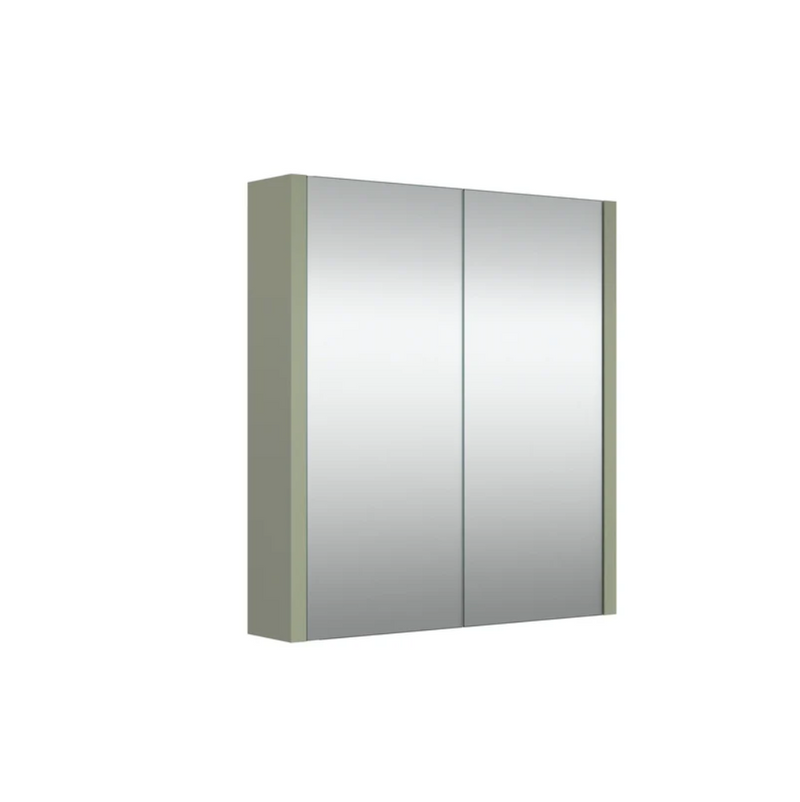 Swan Glebe 580mm x 650mm 2 Door Mirror Cabinet w/ Glass Shelves Swan