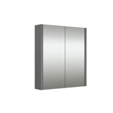 Swan Glebe 580mm x 650mm 2 Door Mirror Cabinet w/ Glass Shelves Swan