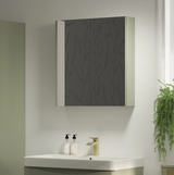 Swan Glebe 580mm x 650mm 2 Door Mirror Cabinet w/ Glass Shelves Swan