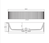 Scudo KOKO Fluted Countertop Basin Scudo