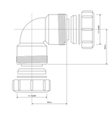 McAlpine MT4 1 1/2" 40mm 90° Multifit Bend - view 2