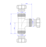 McAlpine V8M 1 1/4" 32mm Multifit Swept Tee - view 2