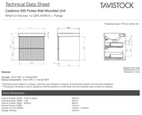 Tavistock Cadence 500 Fluted Wall Mounted Unit + Basin Tavistock