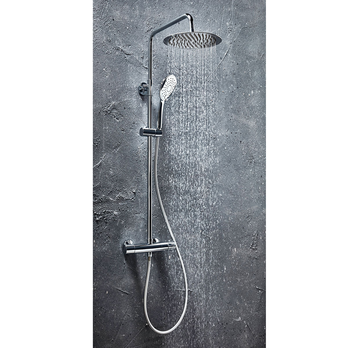 Scudo Messi Round Cool Touch Rigid Riser Shower Scudo