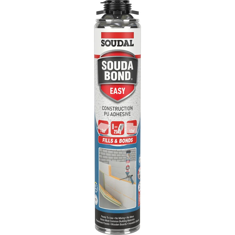 Soudabond Easy 1K Pu Foam & Adhesive 750ml - Gun Grade Soudal