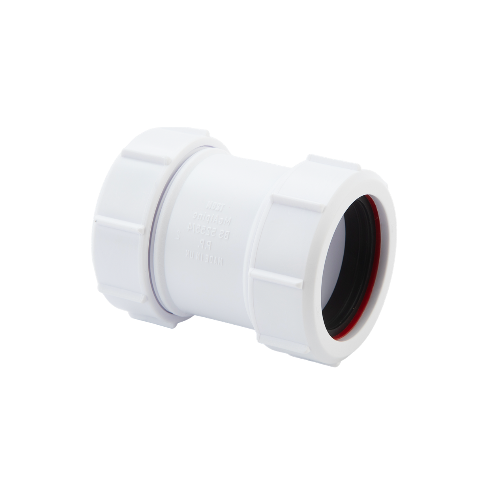 T28M 1 1/2" 40mm Multifit Straight Connector McAlpine Mcalpine