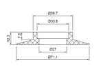 Inventive Creations W34 – Flush Valve Seal – Arm/Shanks Type Inventive creations