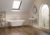 Holborn 1TH 610mm Heated Washstand & Basin - Brushed Brass Holborn