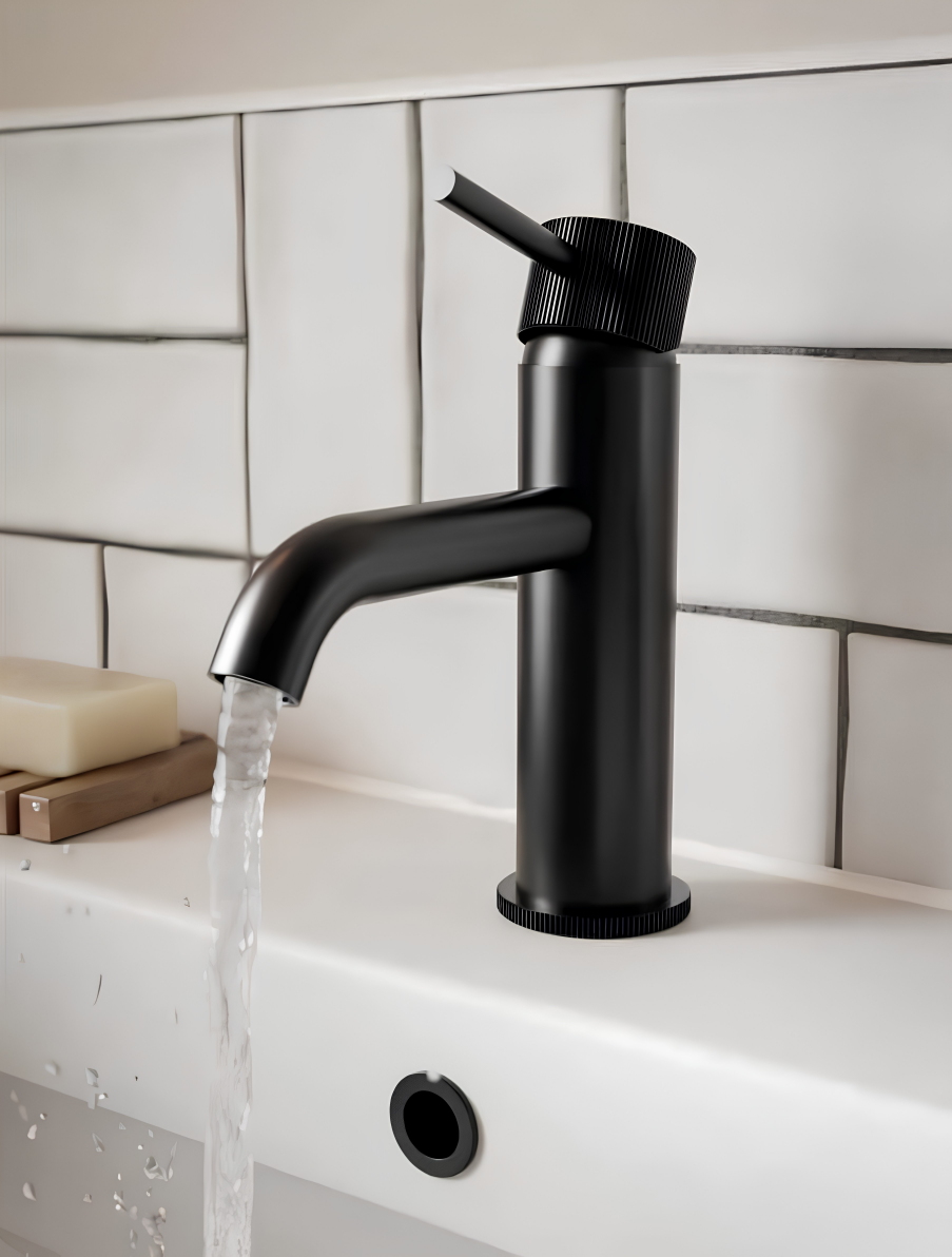 Aqua Mineral Flute Basin Mono with click waste Frontline
