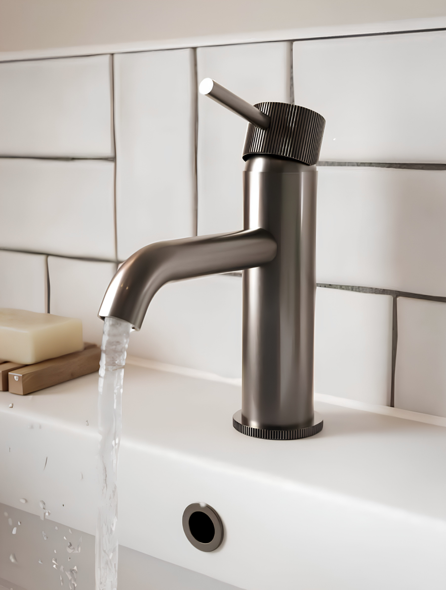 Aqua Mineral Flute Basin Mono with click waste Frontline