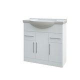 Aqua Classic 750mm Vanity & Basin White Gloss Frontline