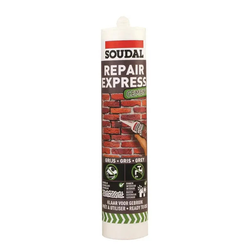 Soudal Repair Express Cement - Grey Acrylic Concrete Filler