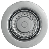 Top Fix Basket Strainer Kitchen Sink Waste Polished Steel Ellsi